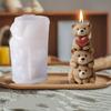 3D Cute Stacked Bear Aromatherapy Candle Silicone Mold DIY Love Bear Family Chocolate Cake Baking Mold Used As Gypsum Resin Gift