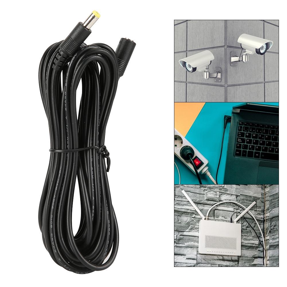 DC 12V 16.4ft Power Extension Cable for CCTV Camera LED Surveillance Camera