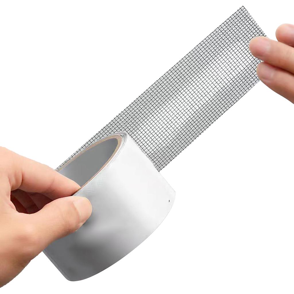 Window Screen Repair Tape Self Adhesive Anti Mosquito Mesh Repairing Patch for Home Bedroom Gray