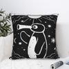 Noot Funny Penguin Tarot Vintage Pingu Pillowcases  Fashion Pillow Case For Sofa Couch Bed Living Room Print Pillow Cover