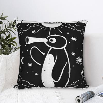 Nicht lustiger Pinguin Tarot Vintage Pingu Kissenbezüge Mode Kissenbezug für Sofa Couch Bett Wohnzimmer Druck Kissenbezug