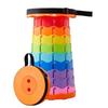 Portable Folding Telescopic Stool Lightweight Plastic Subway Queuing Chair and Outdoor Camping Fishing with Carry Bag