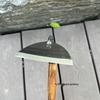 Kuzokichi All-Steel T-Hoe: Versatile Small Hoe for Weeding, Planting, and Gardening In Vegetables & Flowers - Half-Moon Japanese Garden Tool.
