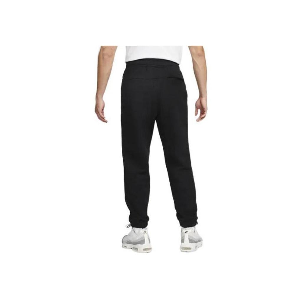 Nike Solid Color Logo Print Knit Sports Pants Men Bottoms Black DV9846-010