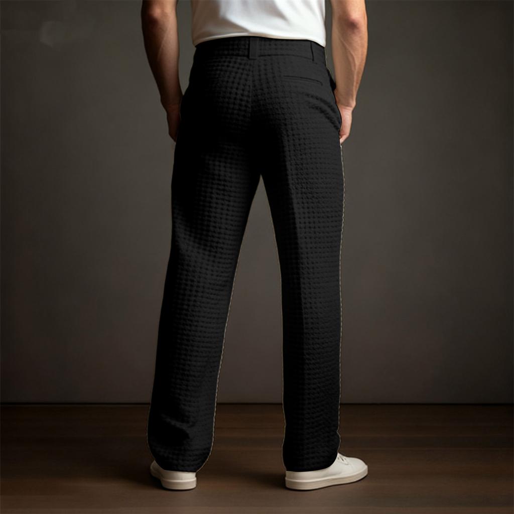 Men's  Sports  Leisure  Waverg  Insertion  Pocket  Suit  Trousers