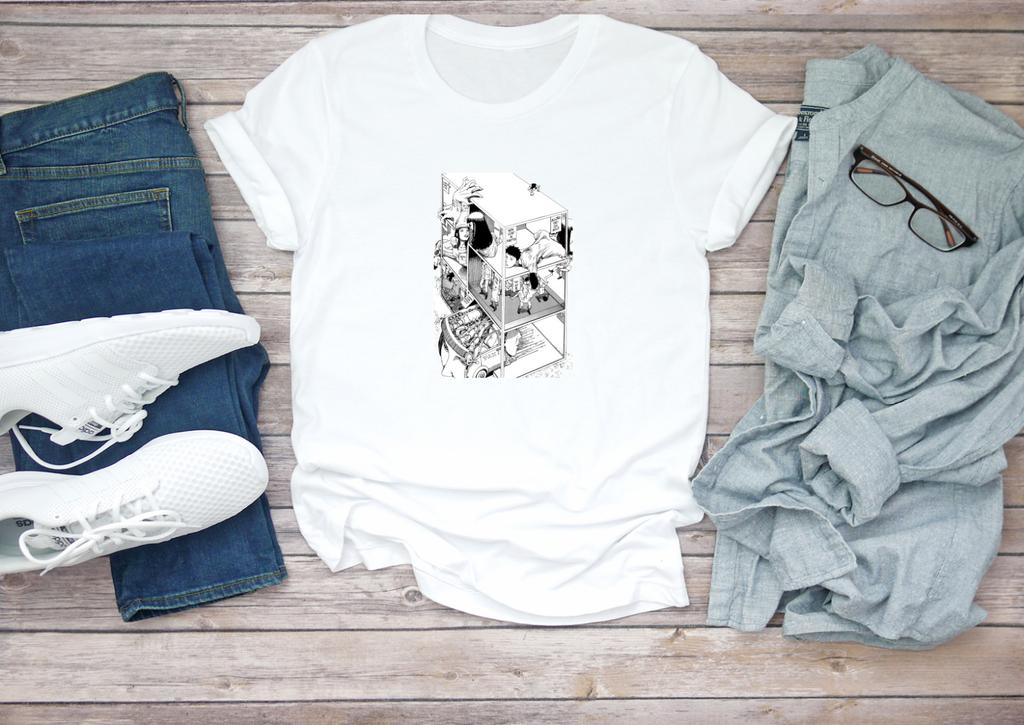 Shop Shintaro Kago Manga Panel Short Sleeve T-shirt Men E004