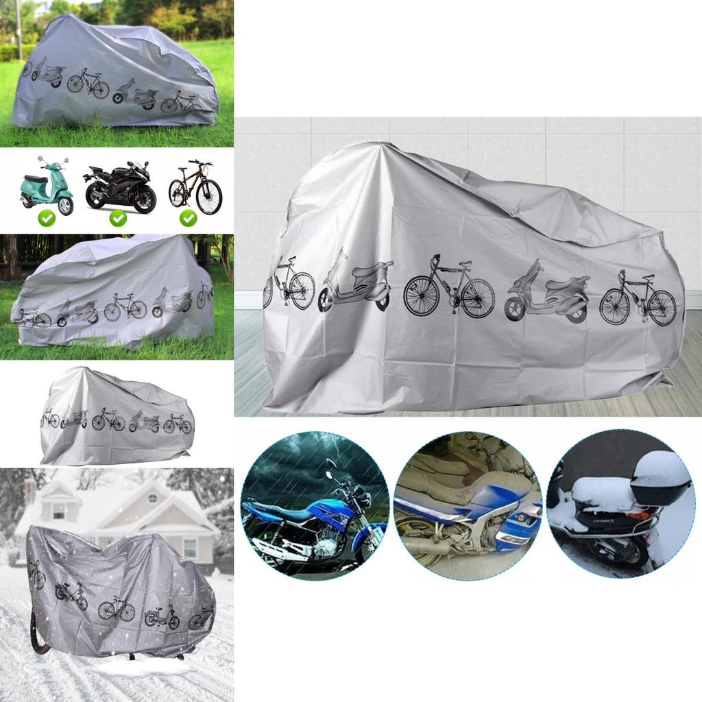 Premium Grey Bicycle And Electric Vehicle Cover With Dual Protection Against Rain And Dust