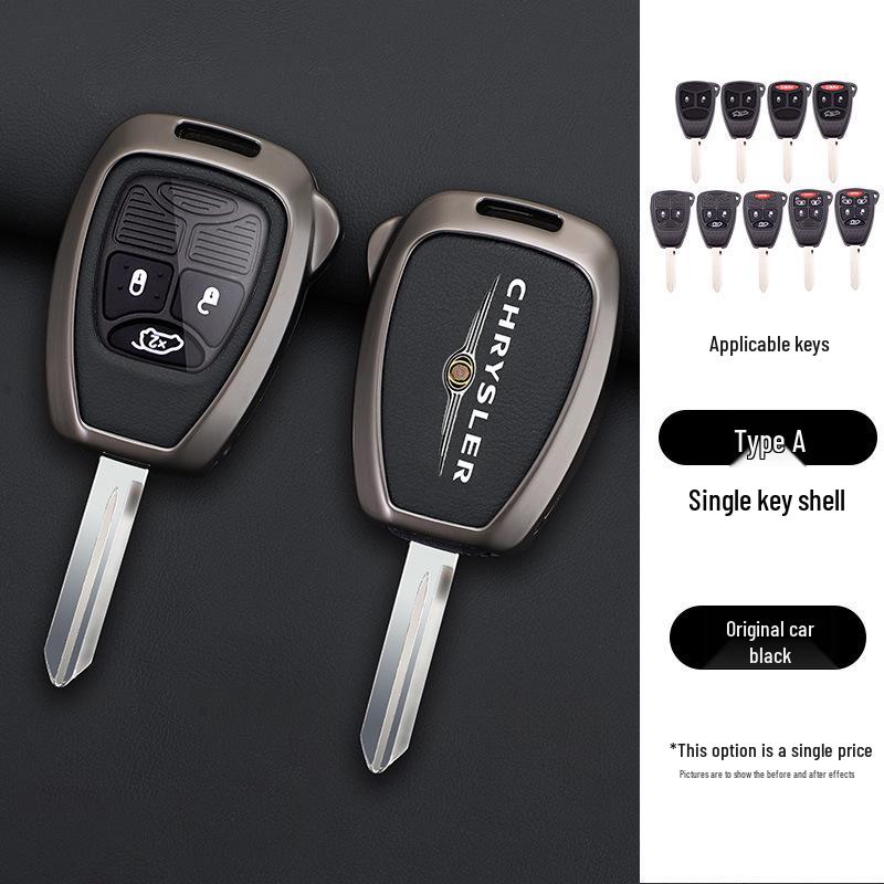 Chrysler 300C Key Case for 2006-2007 Models: Remote Control Metal Shell & Buckle