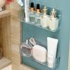 Waterproof Mirror Cabinet Organizer Wall Mounted Bathroom Storage Plastic Shelf For Cosmetics Space Efficient