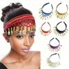 Elegant Belly Dance Hair Clip Headpiece, Handcrafted Mesh Coin-adorned Woven Headband, Suitable for Dancing