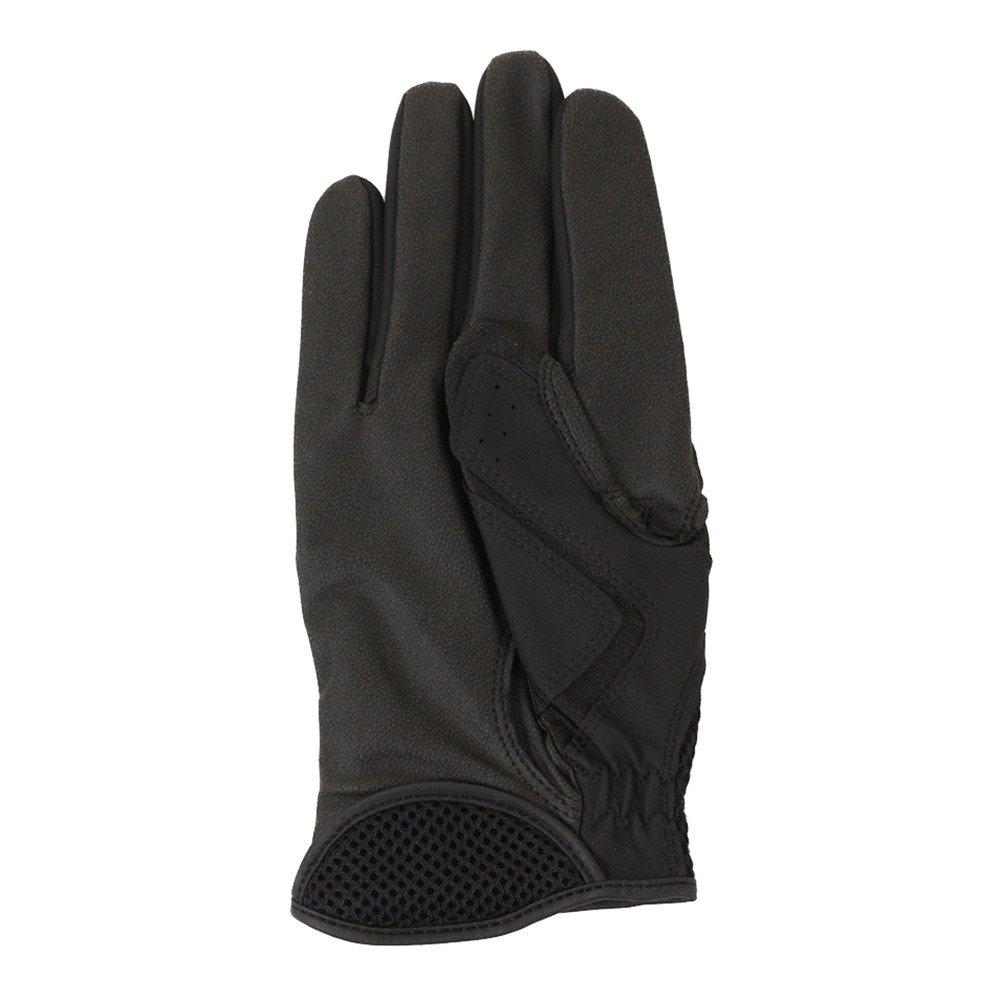 Mizuno Pro MP Fielding High School Baseball Rules Compliant 1EJED201 Size L Gloves, (Right-Handed), 90, Black/Black,