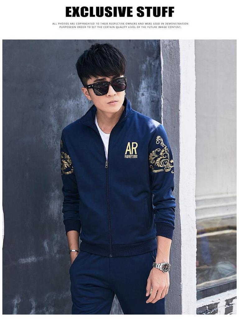 2025 Herren Slim Korean Cardigan Sportanzug - Frühlings-/Herbstmode