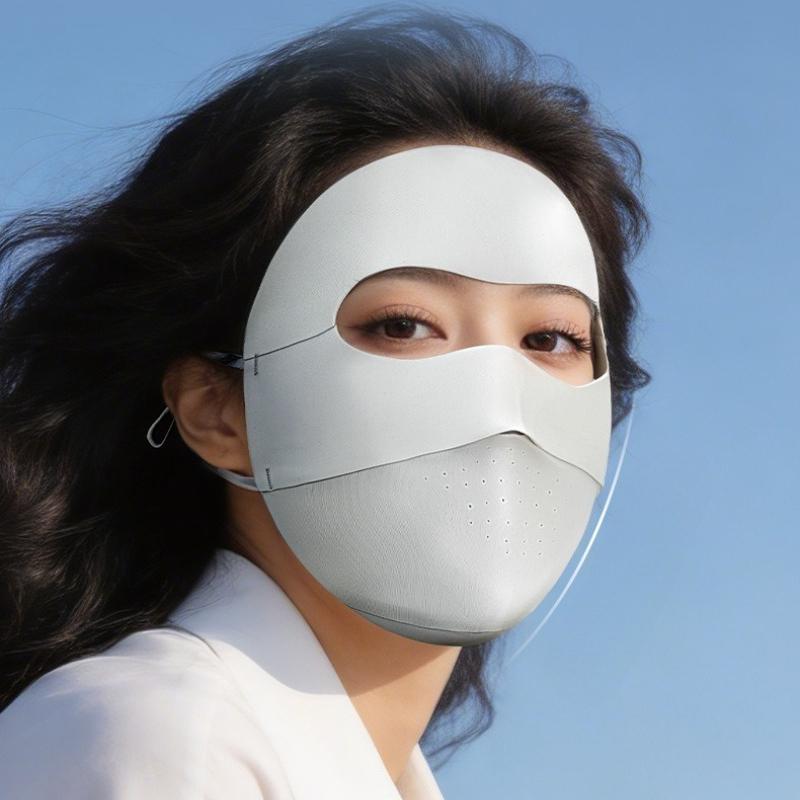Sunscreen Mask, Face Mask, Seamless Full Face, Kini Female, Summer Outdoor Light and Breathable Sunshade Veil