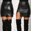 2025 European & American Style High Waist Strap Skirt: New Trendy Women's Fashion with Hip Slit