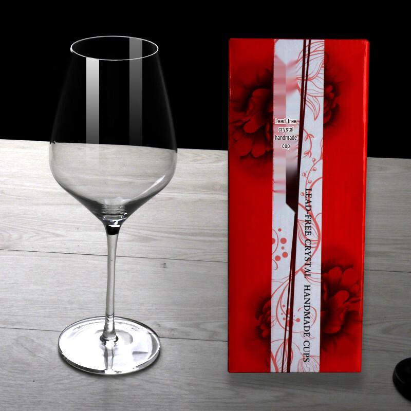 Enshousu Handmade Crystal Bordeaux Red Wine Glasses