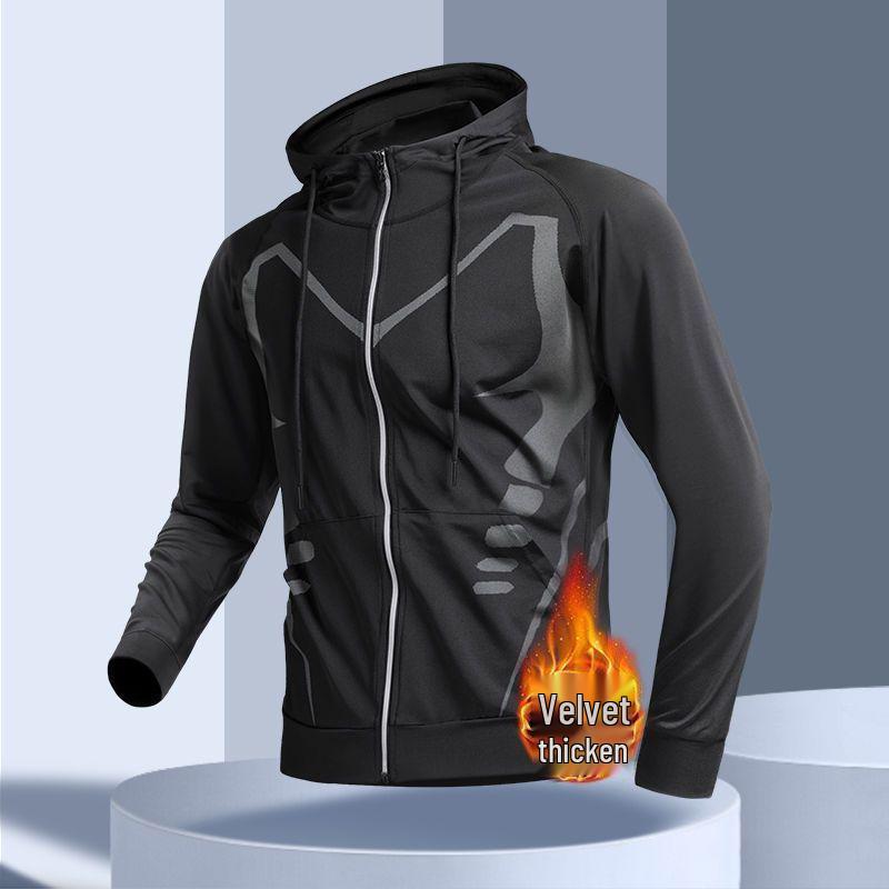 Trendige Langarm-Sportjacke 2025: Laufen, Fitness, Windjacke für Frühling/Herbst, Radfahren, Training, Bergsteigen Oberbekleidung.