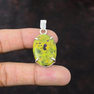 Stichtite Pendant 925 Sterling Silver Pendant Original Gemstone Jewelry Handmade Pendant Stichtite Jewelry Gift For Mother Wonderful Pendant