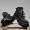 Stivali da Uomo alla Moda Stivali Alti alla Moda Stivaletto Casual da Esterno Stivali da Escursionismo Antiscivolo da Uomo Stivale con Plateau allacciato Botas Masculinas