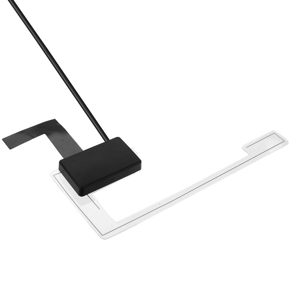 Digital Radio Antenna with SMB Adapter Window Roof Windshield Antenna DC 5V DAB + Antenna Hidden Adhesive for Auto ATV Car Truck