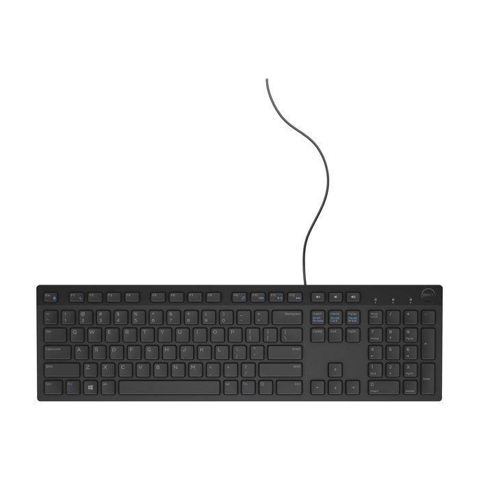 Clavier multimédia - Dell - KB216 - Noir - USB - US International (QWERTY)
