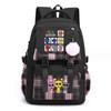 Sac à dos scolaire grande capacité pour enfants avec design de dessin animé imprimé Garçons Filles Matériau en nylon Multiples poches Durable