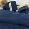 BEAMS Cappotto da uomo taglia S 80% piumino capispalla giacca stile mod blu navy(USATO)