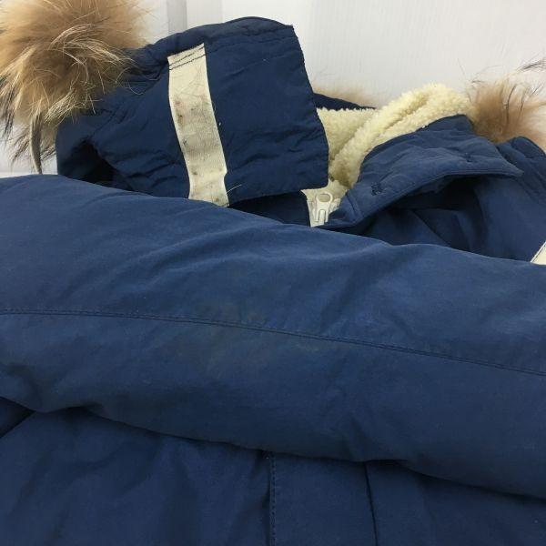 BEAMS Cappotto da uomo taglia S 80% piumino capispalla giacca stile mod blu navy(USATO)