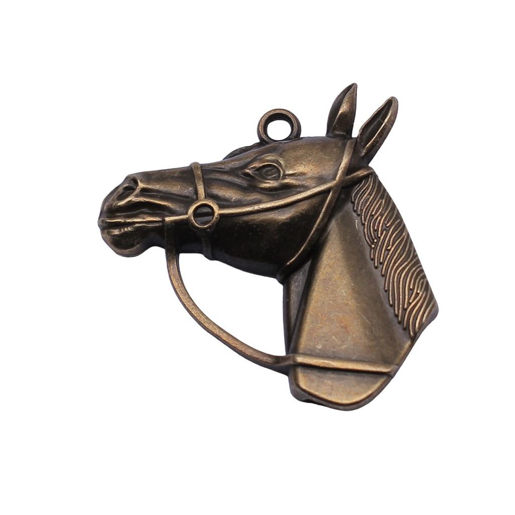 Antique Horse Pendants Metal Animal Charms For DIY Jewelry Handmade Craft Supplies