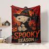 1Pc Snoopy Witch Halloween Night Blanket Soft And Comfortable Casual Warm Camping Travel Christmas Halloween Gift M91799