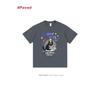Dopamine Women's Pink Japanese Design Black Kitten Cartoon Tee - Pure Cotton, Short Sleeve