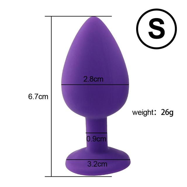 3 Sizes Anal Plug Sex Toys  Female Vibrator Adult Silicone Sex Prostate Back Yard Toy Anal Butt Plug Women Man Couple Gay Unisex