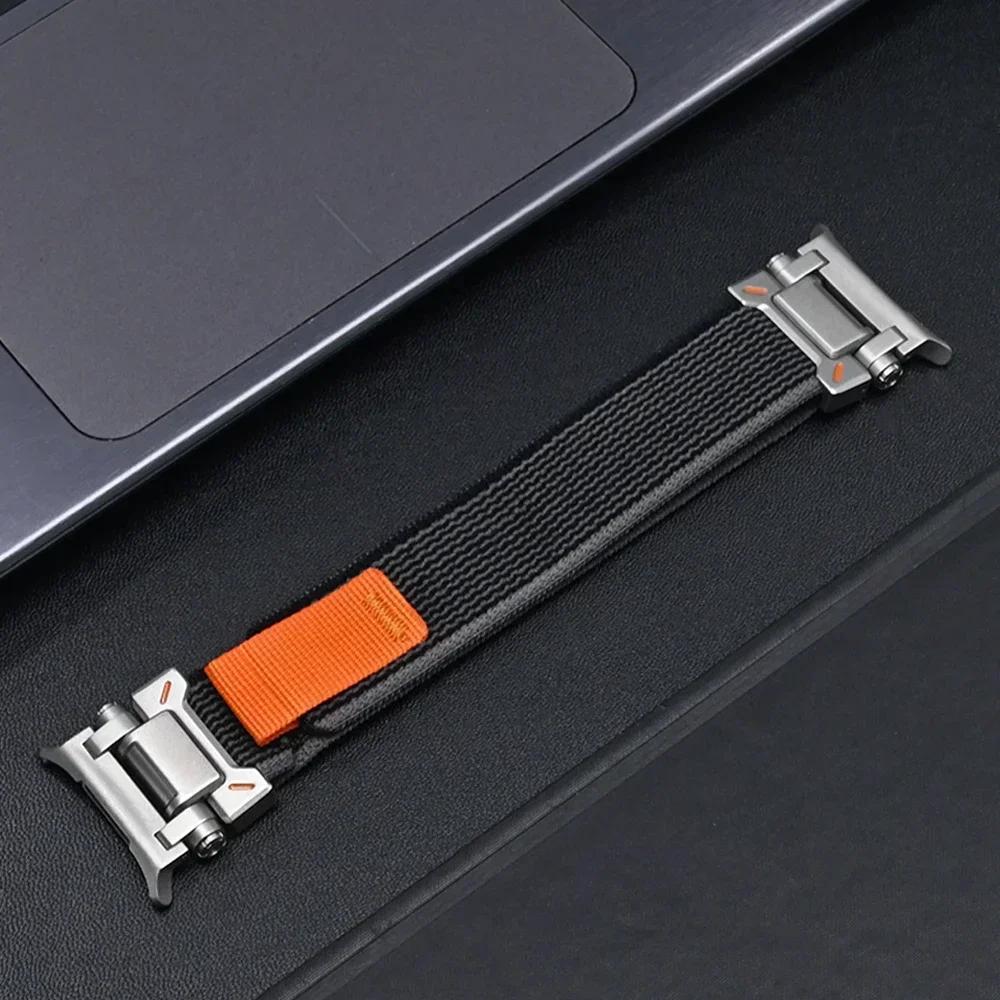 Trail Loop Nylon Band For Samsung Galaxy Watch 7 Ultra 47mm Strap Men Bracelet for SAMSUNG ULTRA 47 47MM Stainless Steel Correa