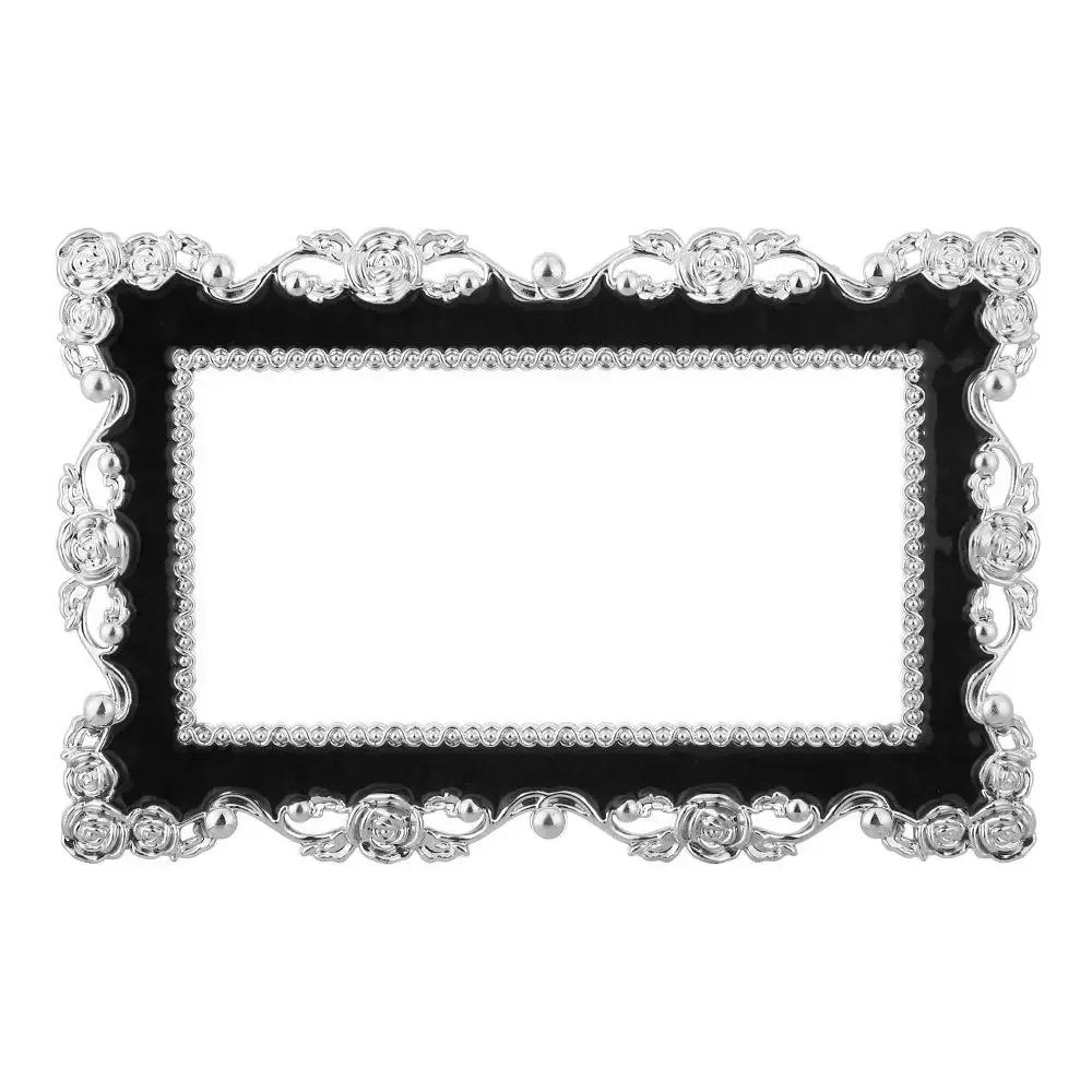 2 Size Colorful Light Switch Rose Lace Resin Single and Double Surround Socket Plate Wall Sticker Cover Frame Decor