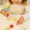 Geometric Fruits Shape Matching Game Montessori Wooden Sorting Stacking Toys  Kindergarten Kids