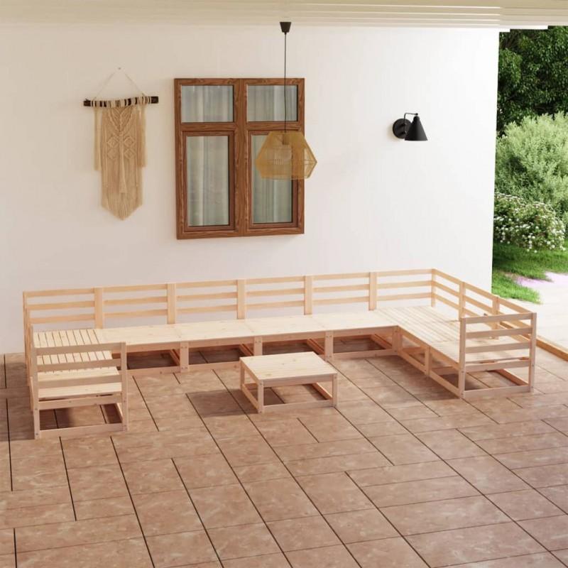 Day and Night - Day and Night Garden Furniture Set 11 Pieces Solid Pine Wood