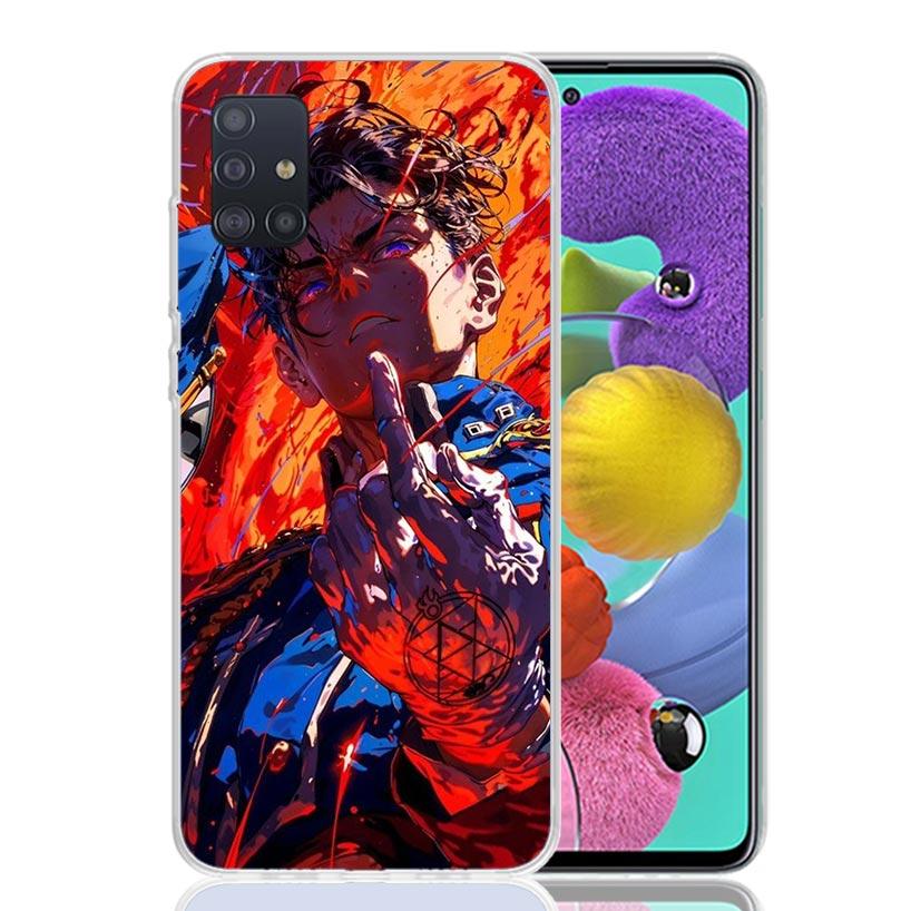 Anime F-ullmetal A-Alchemist Phone Case For Samsung Galaxy A52 A32 A22 A12 A02S A50S A30S A51 A31 AA71 Note 20 Ultra 10 S10 Plus
