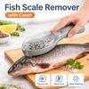 with Container Fish Cleaning Tool Fast Remove Fish Skin Brush  Home Kitchen Cooking