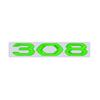 For Peugeot 308 GT Car 3D Metal Letters Logo Badge Decals Sticker Car Auto Rear Trunk Alphabet Emblem Styling Stickers