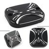 Brake Reservoir Master Cylinder Cover For Harley Road King Softail Street Glide