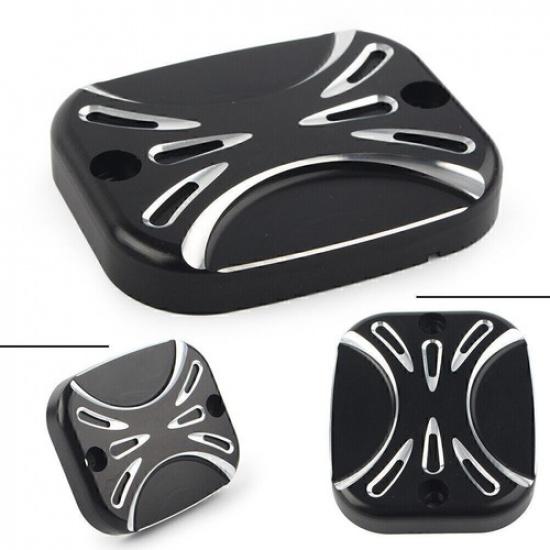Brake Reservoir Master Cylinder Cover For Harley Road King Softail Street Glide