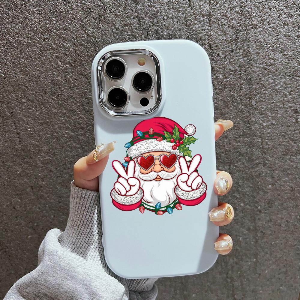 N98 La Mulți Ani Crăciun Fericit Huse pentru telefoane moi pentru iPhone 16 Pro Max Xiaomi 11 Lite Redmi 13C Note 11s Cadru placat Capac din spate pentru cameră