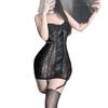 Runaway Lace Splicing Sexy Onesie Gathering Chest Wrapping Perspective Pure Desire Nightdress Sexy Underwear Hot Woman