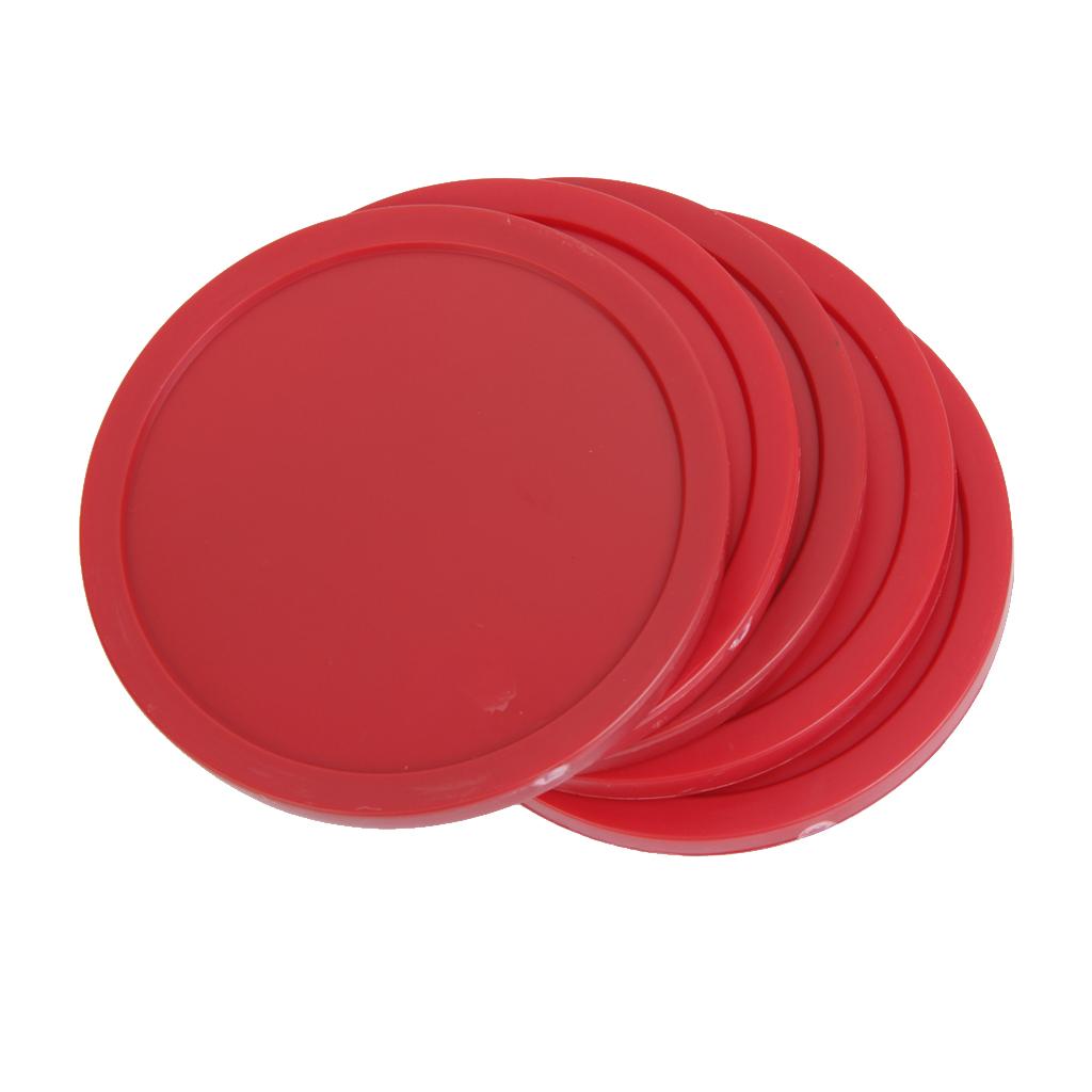 Red Replacement Pucks 3.22" for Game Tables, Equipment, Accessories (4 Pack) - suit Home Arcade