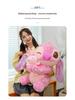 Sakura Pink Stitch Plush Toy with Flowers - Valentine's Day Gift for Girls
