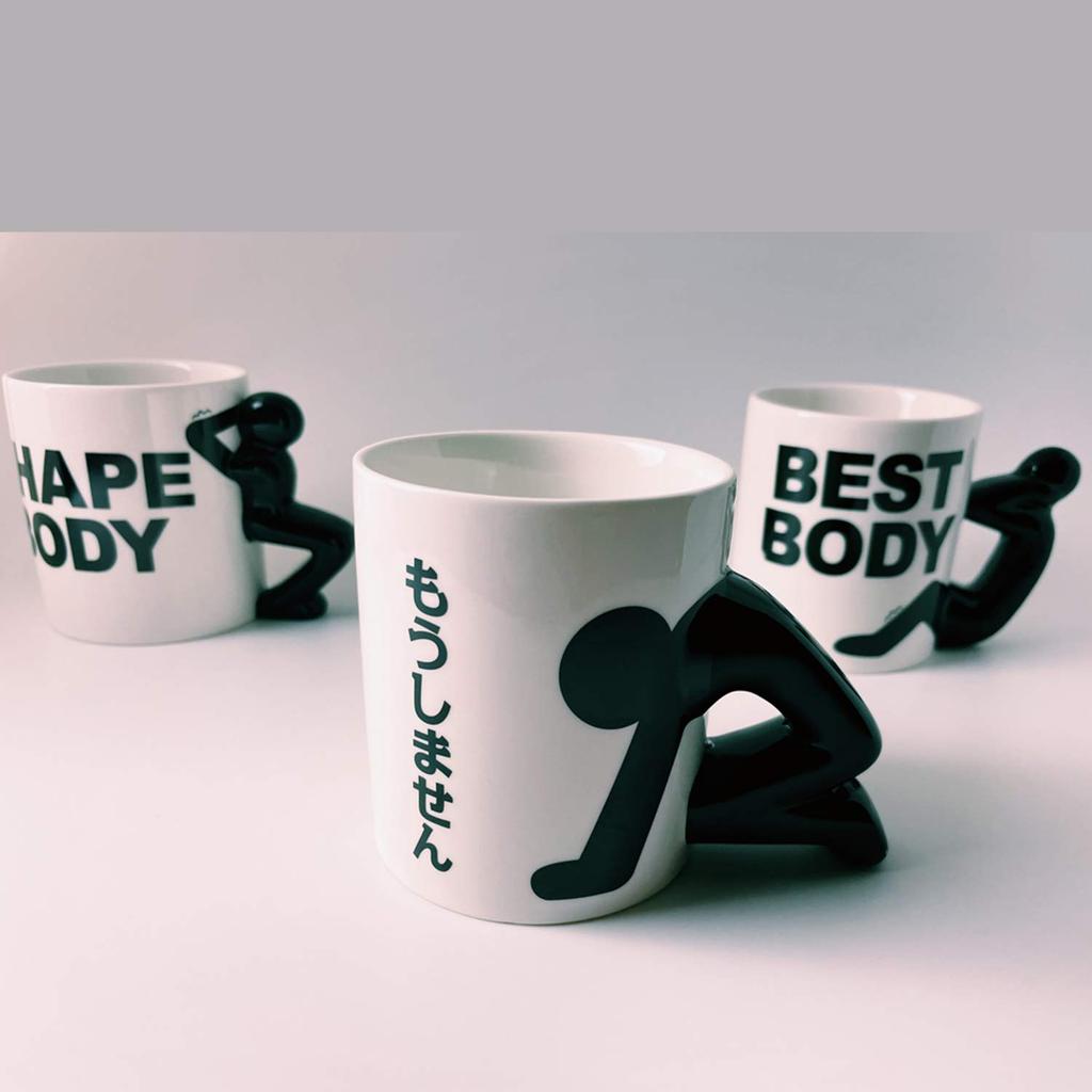 SANART Funny tableware do it Apology Mug 270ml White Funny Goods Popular Funny Present Funny Goods Bingo Prize SAN2327 "I won't again"