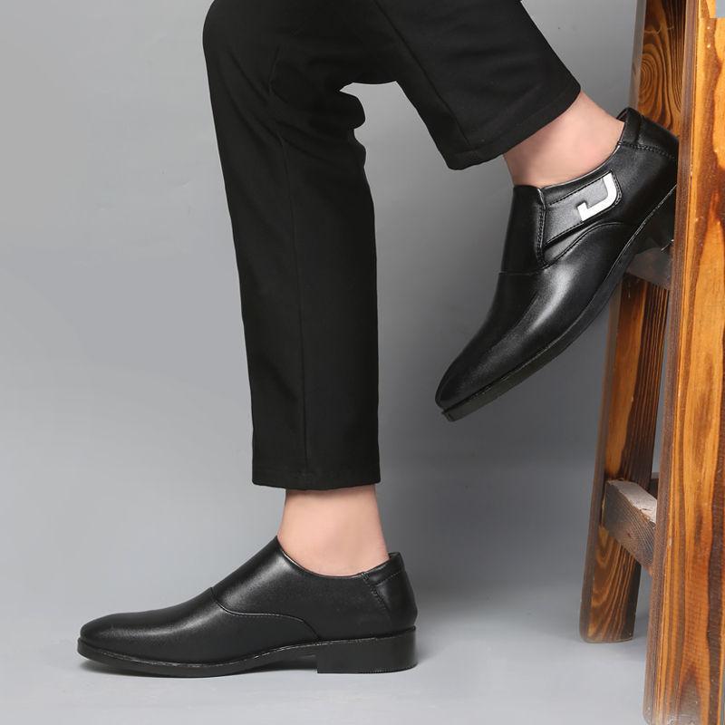 Spring Autumn Black Men's Formal Shoes Round Toe Cheap Clearance Elegant and Classic Italian Low Price Suit New Social Shoe Male
