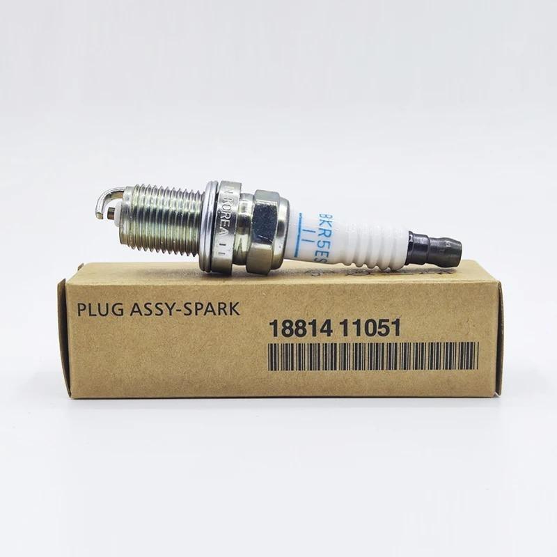 4pcs 18814-11051 BKR5ES11 Iridium Spark Plug For Hyundai Sonata Elantra Accent Getz Tiburon 1881411051 BKR5ES-11 18814 11051
