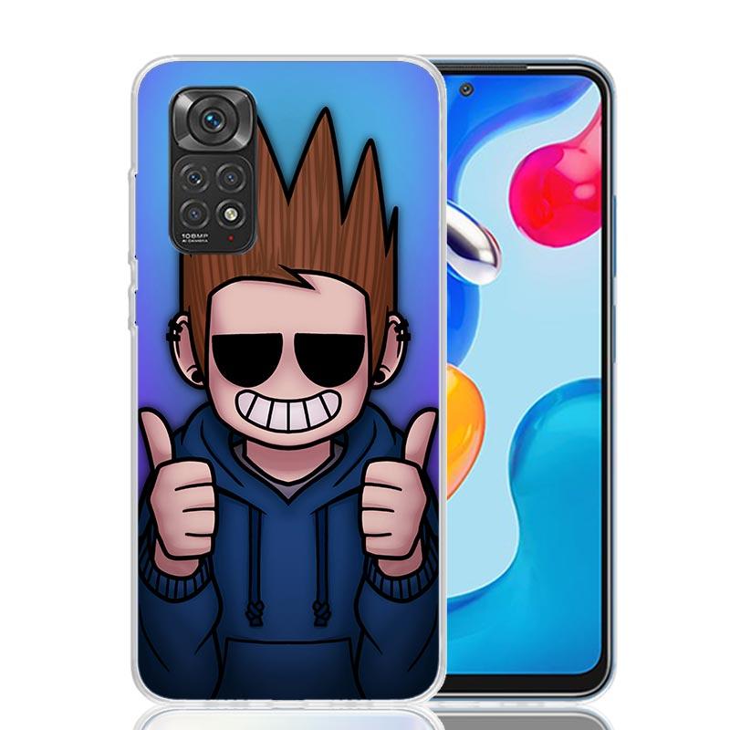 Anime Cartoon Eddsworld Phone Case For Xiaomi Redmi Note 13 14 15 Pro Plus 12S 12 14S 11S 11E 10 10S 11 11T 5G 4G Cover Coque Re