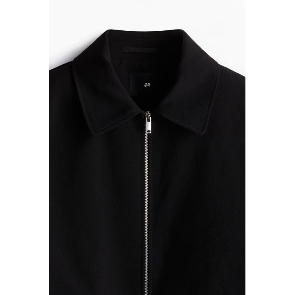 H M Regular Fit sHirt Jacket Black