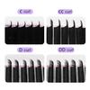 AGUUD B C CC D DD Curl 7mm Flat Ellipse Individual Eyelash Extension Split Tips Classic False Eyelash Supplies Natural Flat Lash